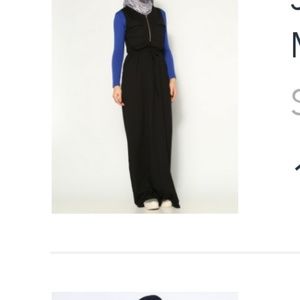 Sleeveless navy blue maxi dress